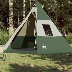 vidaXL Actividades Al Aire Libre-Tienda de campaña tipi para 7 personas impermeable