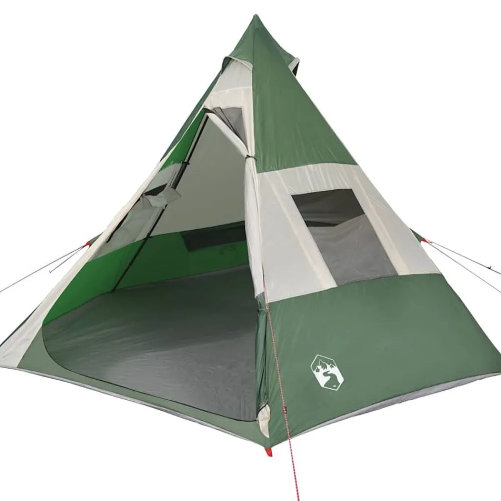vidaXL Actividades Al Aire Libre-Tienda de campaña tipi para 7 personas impermeable
