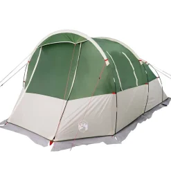 vidaXL Tienda de campaña túnel para 4 personas impermeable Verde Discount