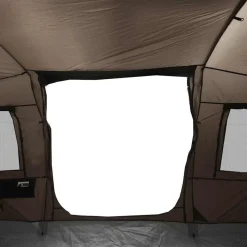 vidaXL Actividades Al Aire Libre-Tienda de campaña túnel para 4 personas impermeable marrón