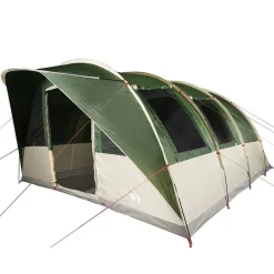 vidaXL Tienda de campaña túnel para 5 personas impermeable Verde Outlet