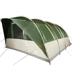 vidaXL Tienda de campaña túnel para 5 personas impermeable Verde Outlet