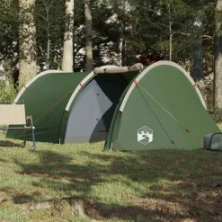 vidaXL Actividades Al Aire Libre-Tienda de campaña túnel para 4 personas impermeable
