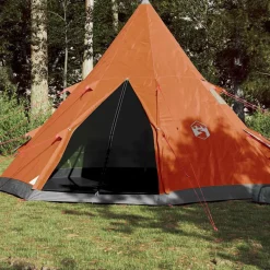 vidaXL Tienda de campaña tipi para 4 personas impermeable Naranja Hot