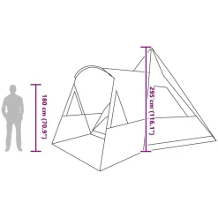 vidaXL Tienda de campaña tipo teepee para 5 personas con techo Azul Online