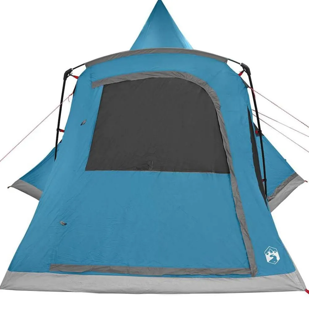vidaXL Tienda de campaña tipo teepee para 5 personas con techo Azul Online