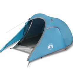 vidaXL Tienda de campaña túnel para 3 personas impermeable Azul Hot