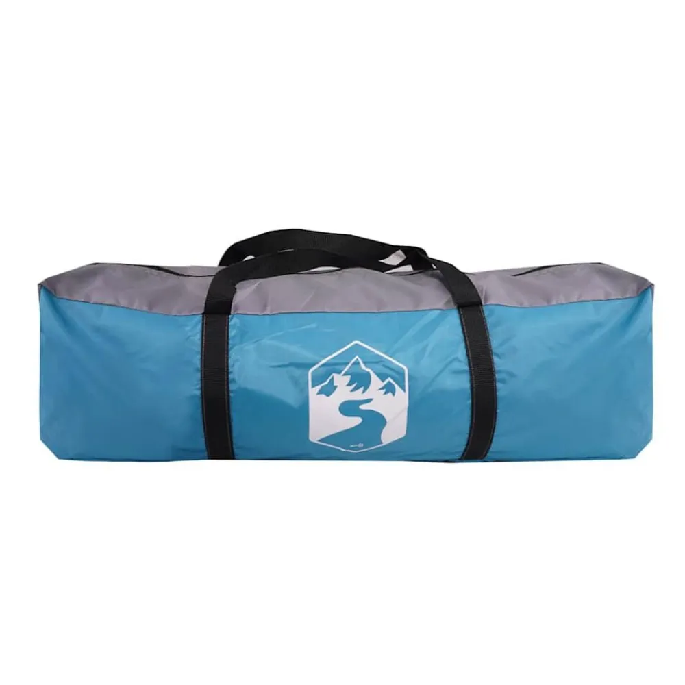 vidaXL Tienda de campaña túnel para 3 personas impermeable Azul Hot