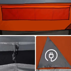 vidaXL Actividades Al Aire Libre-Tienda de campaña túnel 3 personas impermeable
