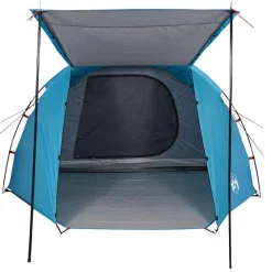 vidaXL Tienda de campaña túnel para 4 personas impermeable Azul Hot