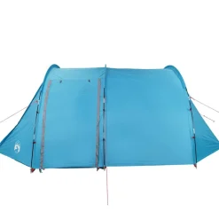 vidaXL Tienda de campaña túnel para 4 personas impermeable Azul Hot