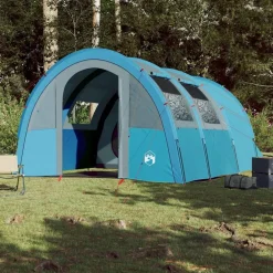 vidaXL Tienda de campaña túnel para 4 personas impermeable Azul Online