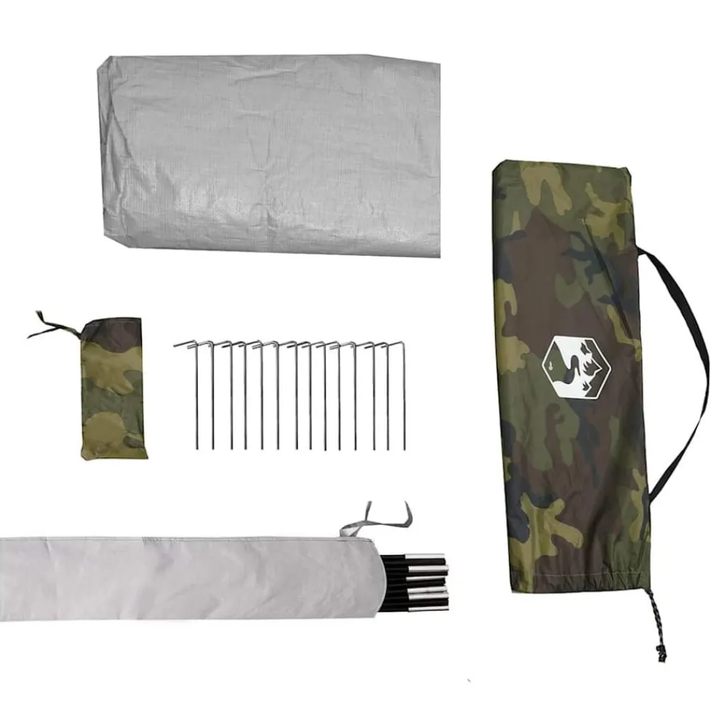 vidaXL Actividades Al Aire Libre-Tienda de campaña túnel para 3 personas impermeable
