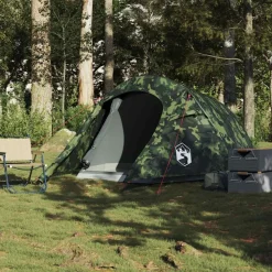 vidaXL Actividades Al Aire Libre-Tienda de campaña túnel para 3 personas impermeable
