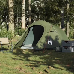 vidaXL Tienda de campaña túnel para 3 personas impermeable Verde oliva Clearance