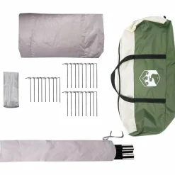 vidaXL Actividades Al Aire Libre-Tienda de campaña tipo teepee para 3 personas y Gris