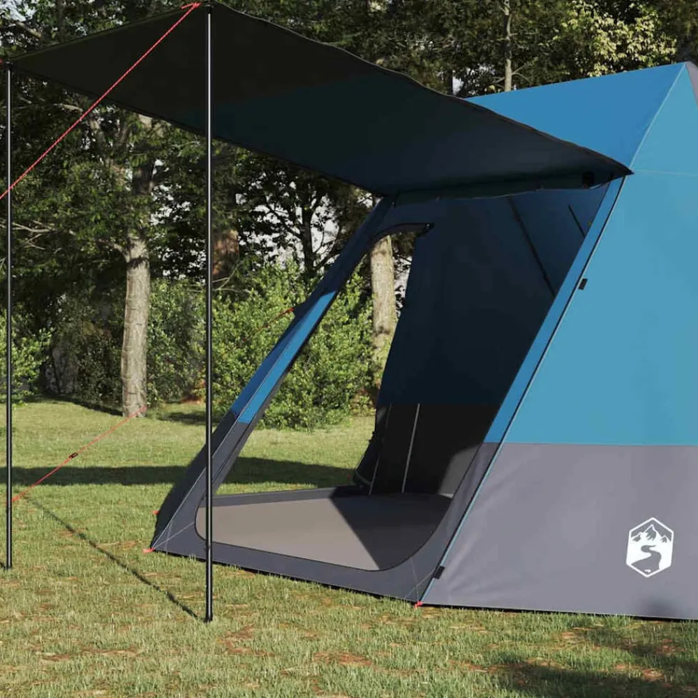 vidaXL Actividades Al Aire Libre-Tienda de camping con techo 482 x 360 x 227 cm tafetán