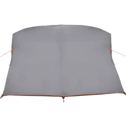 vidaXL Tienda de camping 320 x 275 x 190 cm tafetán Gris y naranja New
