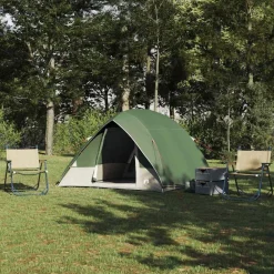 vidaXL Actividades Al Aire Libre-Tienda de camping con techo 320 x 275 x 190 cm tafetán