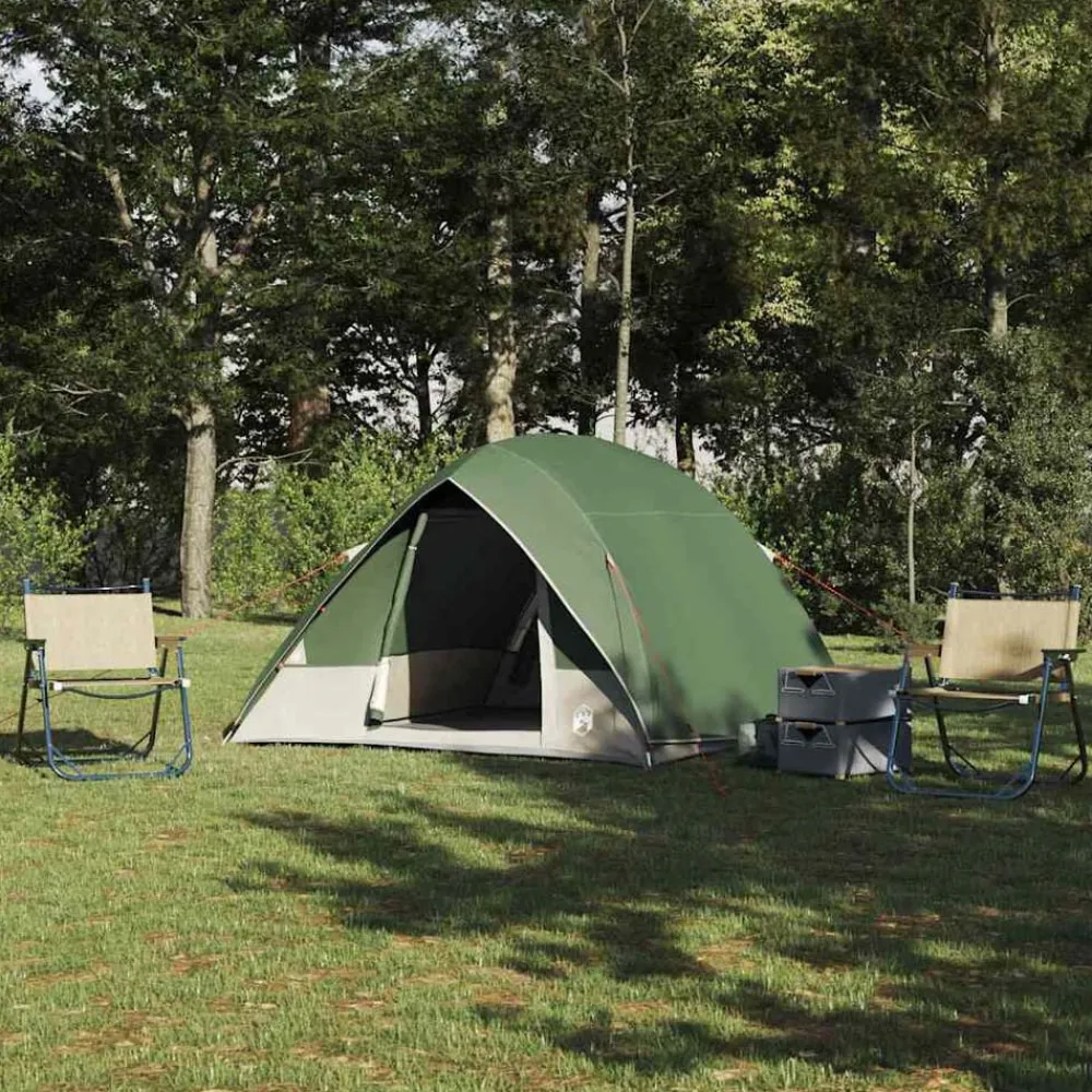 vidaXL Actividades Al Aire Libre-Tienda de camping con techo 320 x 275 x 190 cm tafetán