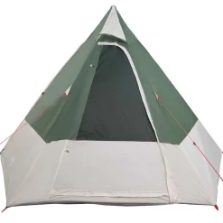 vidaXL Tienda de camping con techo 482 x 360 x 227 cm tafetán Verde Discount