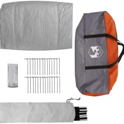 vidaXL Actividades Al Aire Libre-Tienda de camping 282 x 225 x 154 cm tafetán