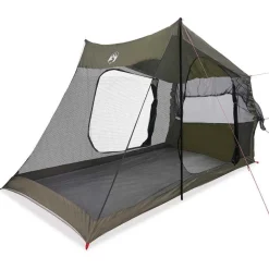 vidaXL Tienda de coche para 2 personas impermeable Verde oliva Online