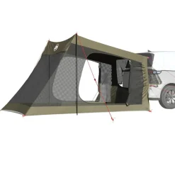 vidaXL Tienda de coche para 2 personas impermeable Verde oliva Online