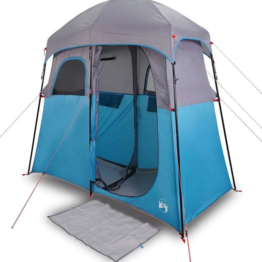 vidaXL Actividades Al Aire Libre-Tienda de ducha para 2 personas impermeable