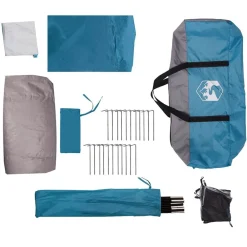 vidaXL Actividades Al Aire Libre-Tienda de ducha para 2 personas impermeable