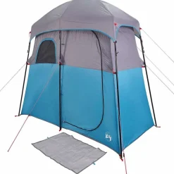 vidaXL Actividades Al Aire Libre-Tienda de ducha para 2 personas impermeable