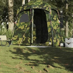 vidaXL Tienda de ducha para 2 personas impermeable Camuflaje Hot