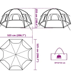 vidaXL Actividades Al Aire Libre-Tienda de fiesta impermeable
