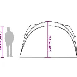 vidaXL Tienda de fiesta impermeable Azul Best