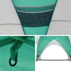 vidaXL Tienda de fiesta impermeable Verde mar New