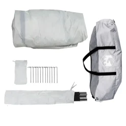 vidaXL Tienda de fiesta impermeable blanco y Gris Outlet