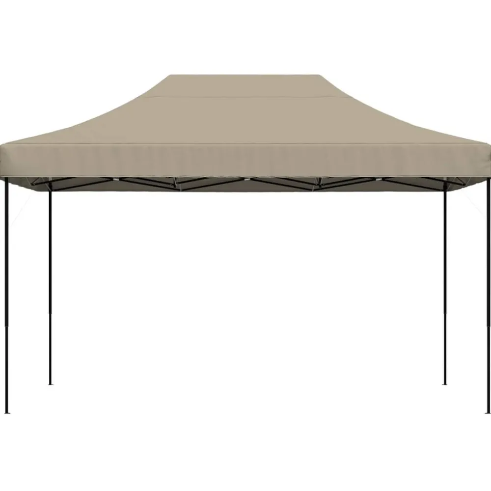 vidaXL Tienda de fiesta plegable Pop-Up taupe 440x292x315 cm Taupé