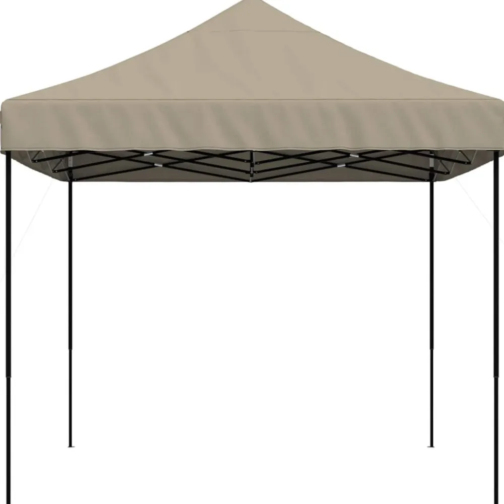 vidaXL Tienda de fiesta plegable Pop-Up taupe 440x292x315 cm Taupé