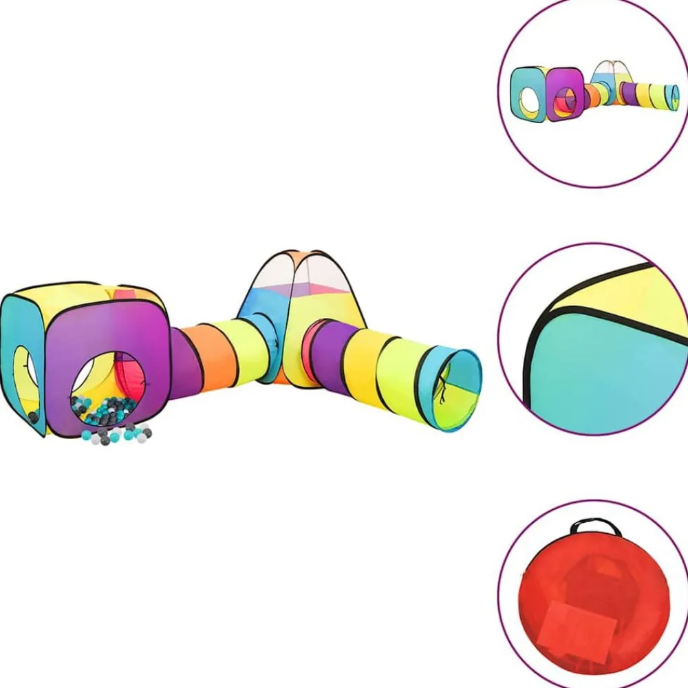 vidaXL Tienda de juego de niños con 250 bolas 90x264x90 cm Multicolor 1 Best