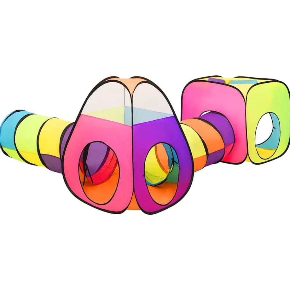vidaXL Tienda de juego de niños con 250 bolas 190x264x90 cm Multicolor Discount
