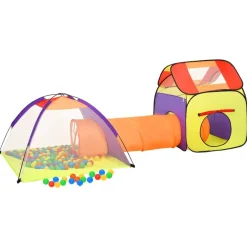 vidaXL Tienda de juego de niños con 250 bolas 338x123x111cm Multicolor New