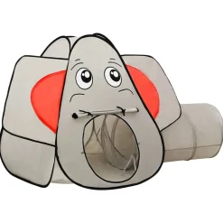 vidaXL Tienda de juegos diseño de elefante 250 bolas gris 174x86x101cm Multicolor 1 Best