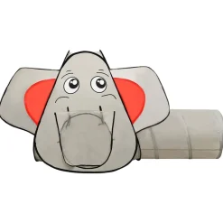 vidaXL Tienda de juegos diseño de elefante 250 bolas gris 174x86x101cm Multicolor 1 Best