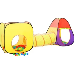vidaXL Tienda de juegos niños con 250 bolas 255x80x100cm Multicolor Sale