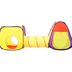 vidaXL Tienda de juegos niños con 250 bolas 255x80x100cm Multicolor Sale