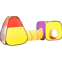 vidaXL Tienda de juegos niños con 250 bolas 255x80x100cm Multicolor Sale