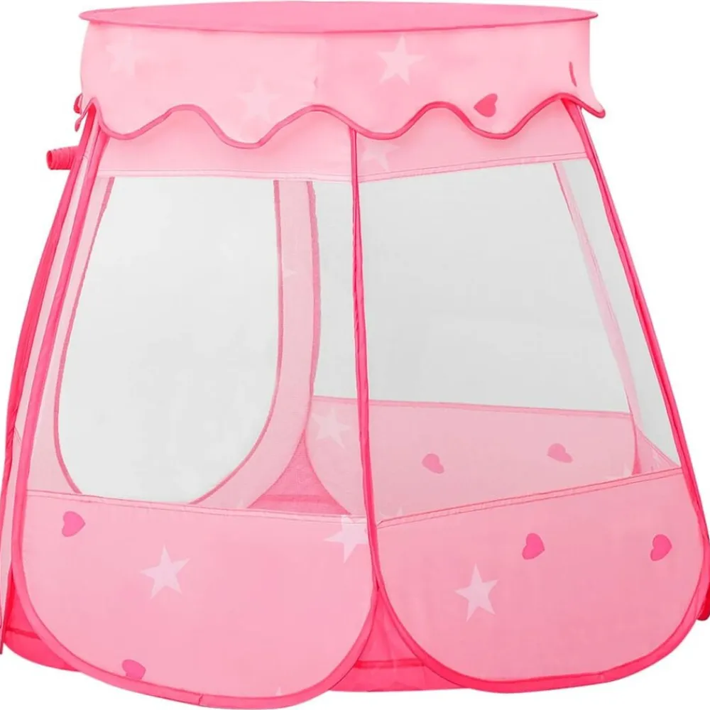 vidaXL Tienda de juegos para niños 102x102x82 cm Rosa Clearance