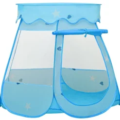 vidaXL Tienda de juegos para niños con 250 bolas azul 102x102x82 cm Multicolor Discount
