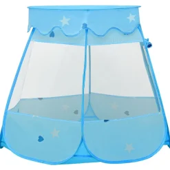 vidaXL Tienda de juegos para niños con 250 bolas azul 102x102x82 cm Multicolor Discount