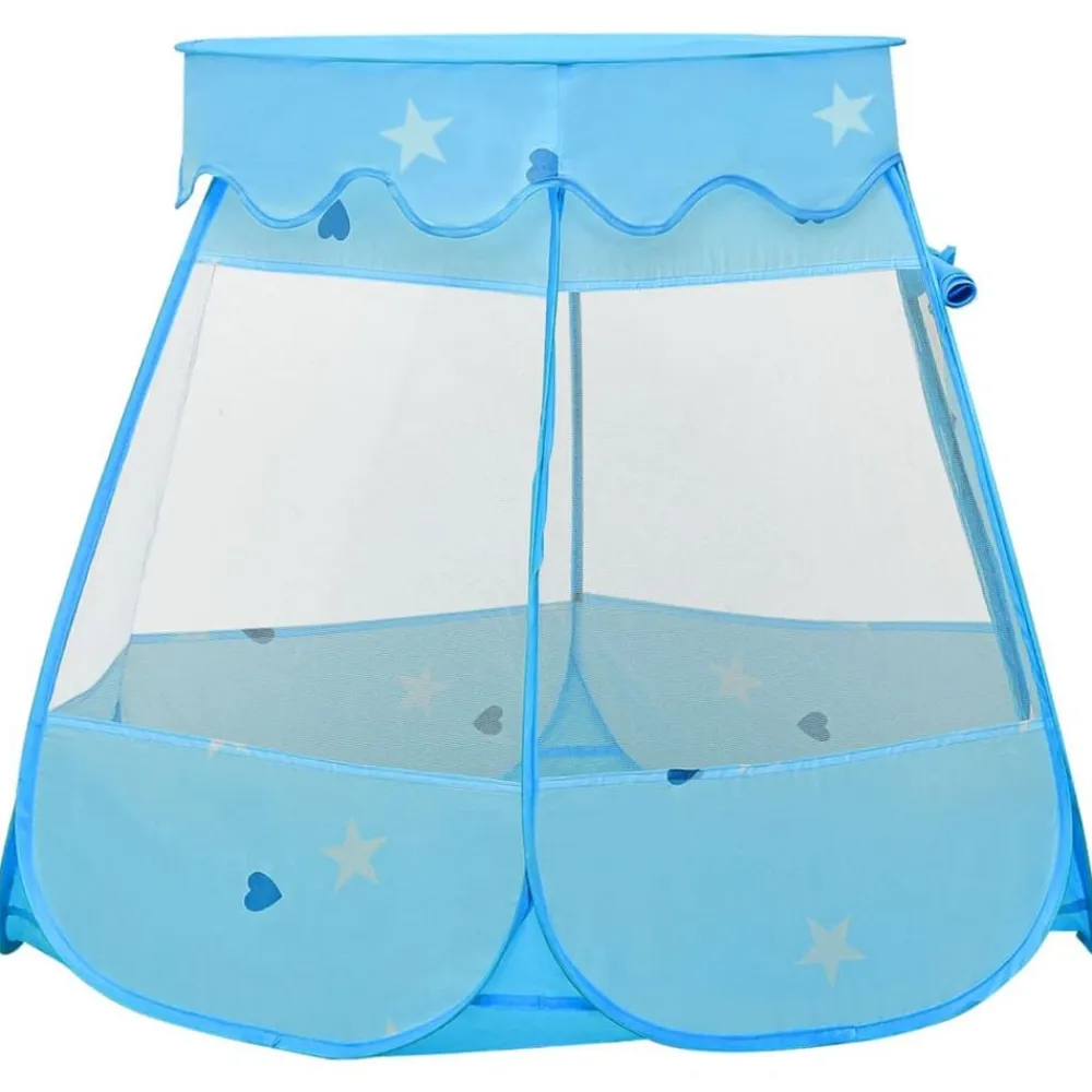vidaXL Tienda de juegos para niños con 250 bolas azul 102x102x82 cm Multicolor Discount